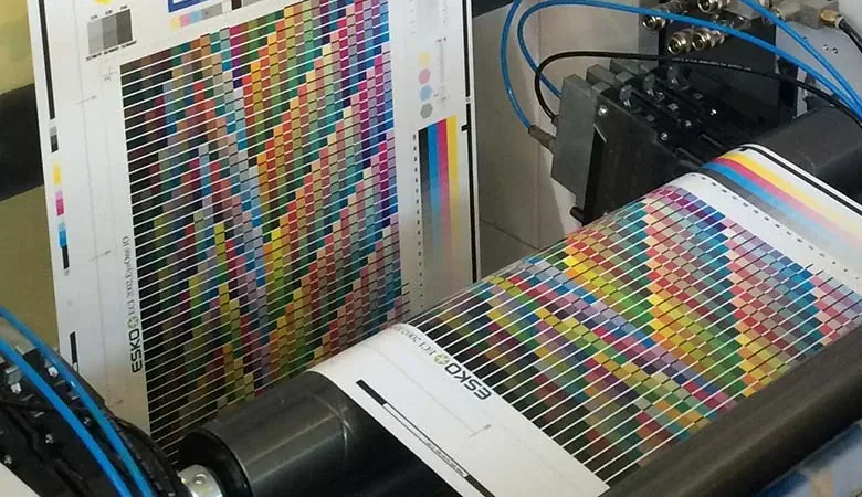 Tabella di caratterizzazione colore stampata in macchina